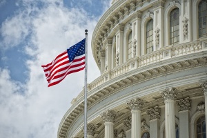 Flag on our Washington DC student travel program